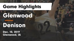 Glenwood  vs Denison Game Highlights - Dec. 10, 2019
