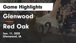 Glenwood  vs Red Oak  Game Highlights - Jan. 11, 2020