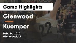 Glenwood  vs Kuemper  Game Highlights - Feb. 14, 2020