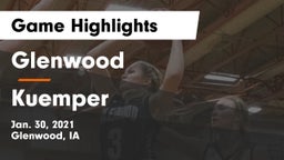 Glenwood  vs Kuemper  Game Highlights - Jan. 30, 2021