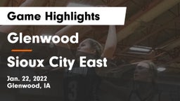 Glenwood  vs Sioux City East  Game Highlights - Jan. 22, 2022