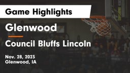 Glenwood  vs Council Bluffs Lincoln  Game Highlights - Nov. 28, 2023