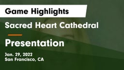Sacred Heart Cathedral  vs Presentation  Game Highlights - Jan. 29, 2022