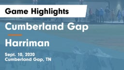 Cumberland Gap  vs Harriman Game Highlights - Sept. 10, 2020