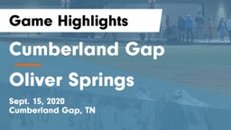 Cumberland Gap  vs Oliver Springs Game Highlights - Sept. 15, 2020