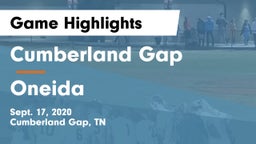 Cumberland Gap  vs Oneida Game Highlights - Sept. 17, 2020