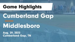 Cumberland Gap  vs Middlesboro Game Highlights - Aug. 29, 2022