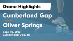 Cumberland Gap  vs Oliver Springs Game Highlights - Sept. 20, 2022