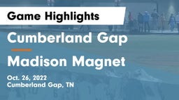 Cumberland Gap  vs Madison Magnet Game Highlights - Oct. 26, 2022