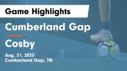 Cumberland Gap  vs Cosby  Game Highlights - Aug. 31, 2023