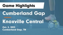 Cumberland Gap  vs Knoxville Central  Game Highlights - Oct. 3, 2023