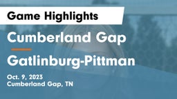 Cumberland Gap  vs Gatlinburg-Pittman  Game Highlights - Oct. 9, 2023