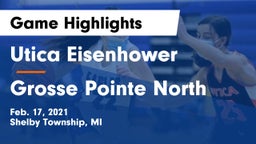 Utica Eisenhower  vs Grosse Pointe North  Game Highlights - Feb. 17, 2021