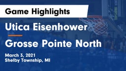 Utica Eisenhower  vs Grosse Pointe North  Game Highlights - March 3, 2021