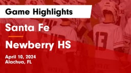 Santa Fe  vs Newberry HS Game Highlights - April 10, 2024