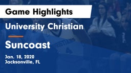 University Christian  vs Suncoast  Game Highlights - Jan. 18, 2020
