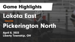 Lakota East  vs Pickerington North  Game Highlights - April 8, 2023