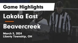 Lakota East  vs Beavercreek  Game Highlights - March 5, 2024