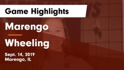 Marengo  vs Wheeling  Game Highlights - Sept. 14, 2019