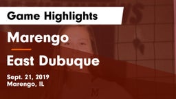 Marengo  vs East Dubuque  Game Highlights - Sept. 21, 2019