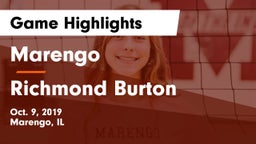 Marengo  vs Richmond Burton Game Highlights - Oct. 9, 2019