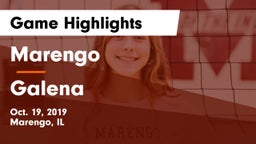 Marengo  vs Galena  Game Highlights - Oct. 19, 2019