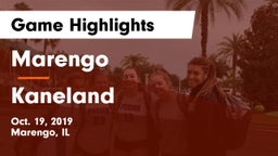 Marengo  vs Kaneland  Game Highlights - Oct. 19, 2019