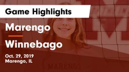 Marengo  vs Winnebago  Game Highlights - Oct. 29, 2019