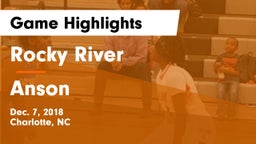 Rocky River  vs Anson  Game Highlights - Dec. 7, 2018