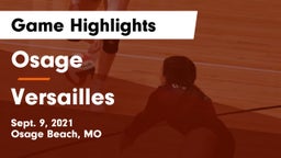 Osage  vs Versailles  Game Highlights - Sept. 9, 2021