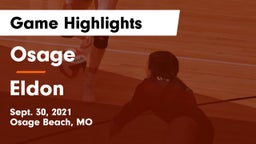 Osage  vs Eldon  Game Highlights - Sept. 30, 2021