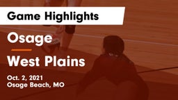 Osage  vs West Plains  Game Highlights - Oct. 2, 2021