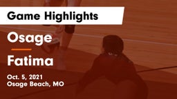 Osage  vs Fatima  Game Highlights - Oct. 5, 2021
