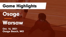 Osage  vs Warsaw  Game Highlights - Oct. 16, 2021