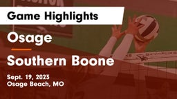 Osage  vs Southern Boone  Game Highlights - Sept. 19, 2023