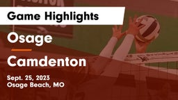 Osage  vs Camdenton  Game Highlights - Sept. 25, 2023