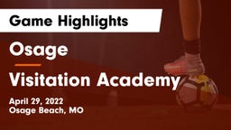 Osage  vs Visitation Academy Game Highlights - April 29, 2022