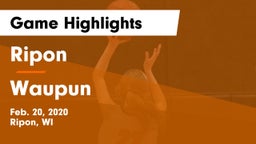 Ripon  vs Waupun  Game Highlights - Feb. 20, 2020