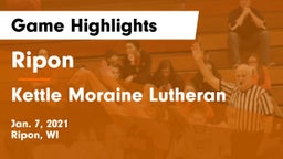 Ripon  vs Kettle Moraine Lutheran  Game Highlights - Jan. 7, 2021