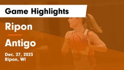 Ripon  vs Antigo  Game Highlights - Dec. 27, 2023