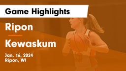 Ripon  vs Kewaskum  Game Highlights - Jan. 16, 2024