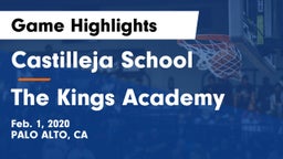 Castilleja School vs The Kings Academy Game Highlights - Feb. 1, 2020