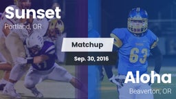 Matchup: Sunset  vs. Aloha  2016