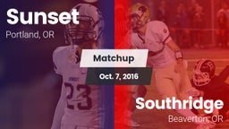 Matchup: Sunset  vs. Southridge  2016