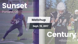 Matchup: Sunset  vs. Century  2017