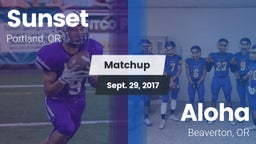 Matchup: Sunset  vs. Aloha  2017