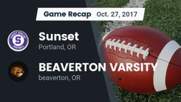 Recap: Sunset  vs. BEAVERTON VARSITY 2017