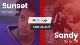 Matchup: Sunset  vs. Sandy  2018