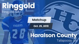 Matchup: Ringgold  vs. Haralson County  2019