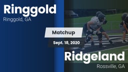 Matchup: Ringgold  vs. Ridgeland  2020